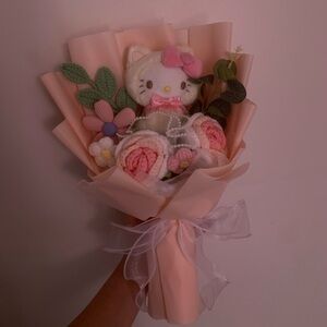 Cute Hello kitty crochet bouquet